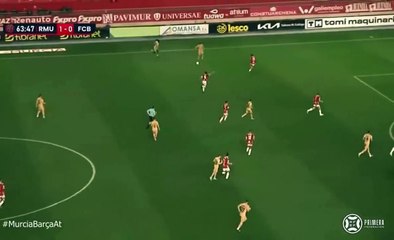 Álvaro Núñez marca un importante gol en casa del Real Murcia / RFEF