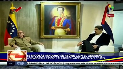 Pdte. Maduro se reúne con el Gen. de Ejército Raúl Castro y con Rafael Correa