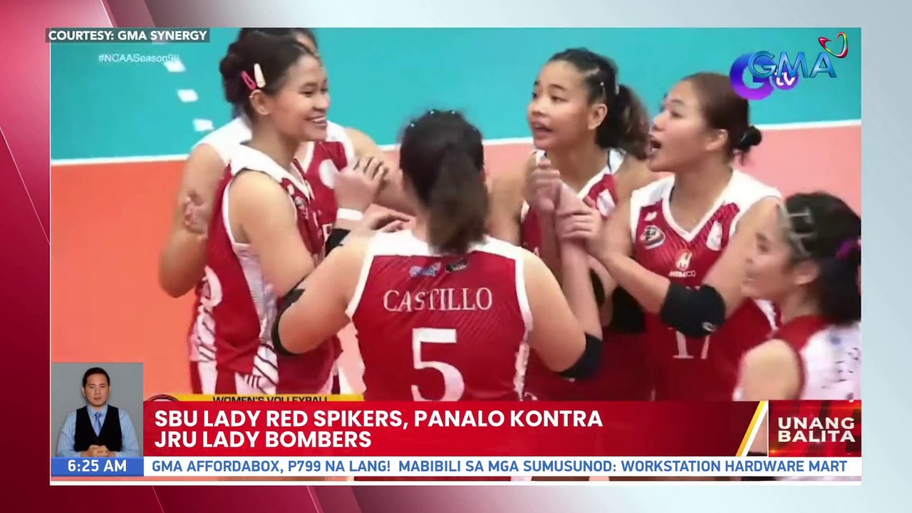 SBU Lady Red Spikers, panalo kontra JRU Lady Bombers | UB