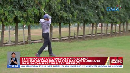6th Hero Golf Cup, idinaos para sa mga kaanak ng mga sundalong nasawi o lubhang nasugatan habang nasa serbisyo | UB