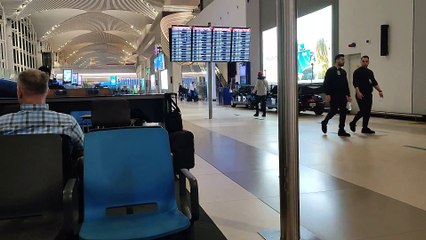 İstanbul havalimanından kısa görünüm.