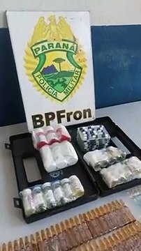 BPFron apreende grande quantidade de anabolizantes em ônibus de linha