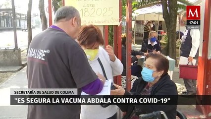 Secretaría de Salud de Colima afirmó que la vacuna 'Abdala' contra COVID-19 es segura