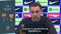 Xavi still after improvements despite moving nine clear in LaLiga