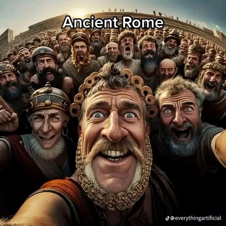 Historical selfies generated by AI