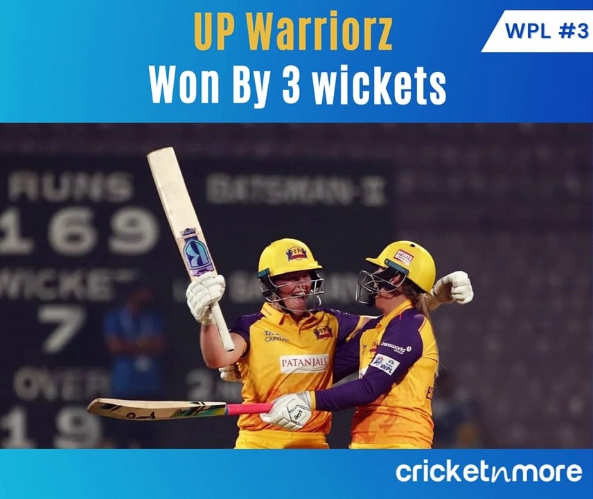 WPL 2023: Grace Harris Stars As UP Warriorz Bea...
