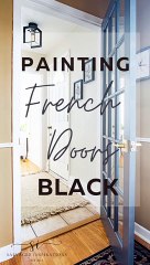 How to Paint French Doors using Masking Fluid & Painter's Tape