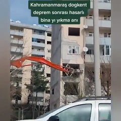 Kahramanmaraş'ta kontrollü yıkım böyle kontrolden çıktı