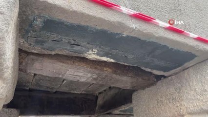 5 asırlık tarihi Dört Ayaklı Minare karbon fiber ile güçlendirildi