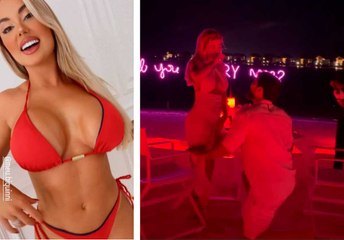 Ex-musa de pegadinhas, Amanda França fica noiva nas Maldivas