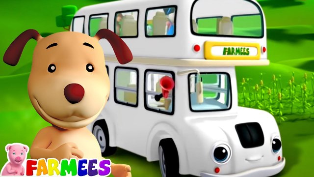 Wheels On The Bus - Street Vehicles for Kids | Bus Rhymes by Farmees