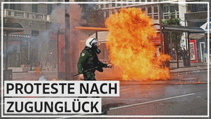 Gewaltsamer Protest nach Zugkatastrophe in Griechenland