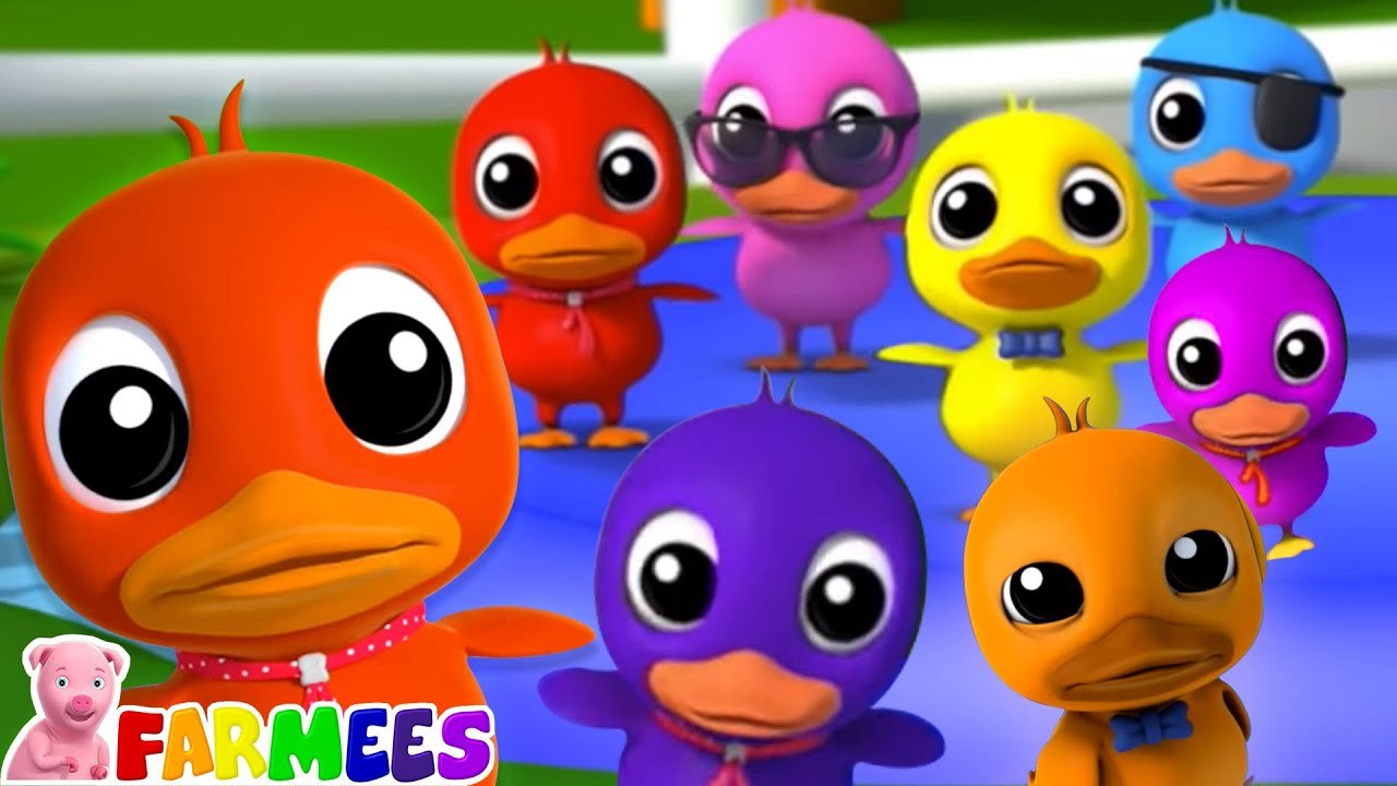 Learn Colors With Duck | Colors Song | Learning Videos For Children