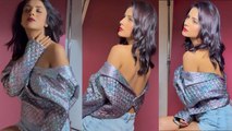 Shehnaaz Gill Silver Coat बिना Inner Wear के किया Figure Flaunt Video Viral | Boldsky