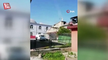 Adana’da kontrollü yıkılan minare, iş yerinin üzerine düştü