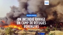 Bangladesh : 12 000 sans abri après un incendie dans un camp de réfugiés rohingyas
