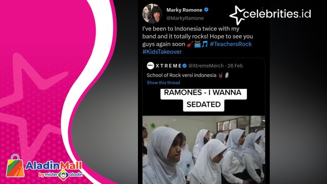 Viral Paduan Suara SMP 5 Bogor Nyanyikan Lagu I Wanna be Sedated, Tuai Pujian Drummer Ramones