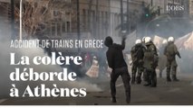 A Athènes, violents heurts entre policiers et manifestants après la catastrophe ferroviaire