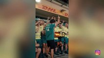 Fernando Alonso celebra su tercer puesto en el Gran Premio de Baréin