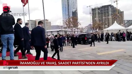 Ekrem İmamoğlu ve Mansur Yavaş, Saadet Partisi Genel Merkezi'nden ayrıldı