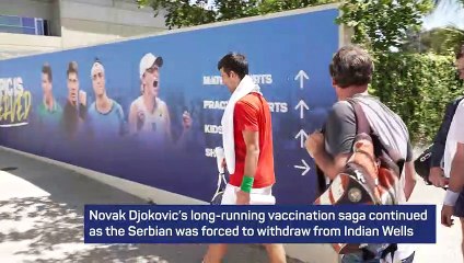 Djokovic withdraws from Indian Wells over vaccination status