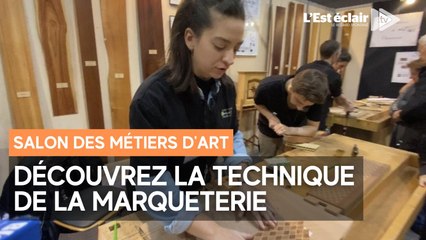 La technique de la marqueterie au Salon des métiers d'art