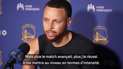 Warriors - Curry : "J'ai eu de bonnes sensations"
