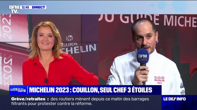 Alexandre Couillon, chef trois étoiles au Guide Michelin: C'est une grande surprise pour nous, avec plein d'émotions