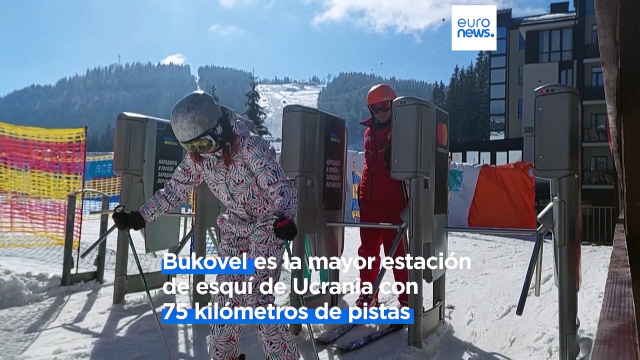 Las pistas de esquí ucranianas ofrecen un respiro del conflicto