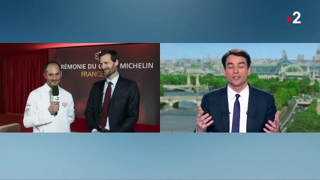 Alexandre Couillon, chef du restaurant La Marine à Noirmoutier, seul nouveau chef triplement étoilé du Guide Michelin, annoncent les organisateurs lors d’une cérémonie à Strasbourg