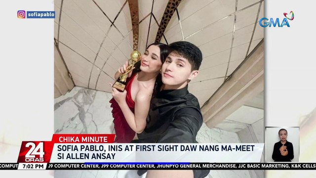 Sofia Pablo, inis at first sight daw nang ma-meet si Allen Ansay | 24 Oras