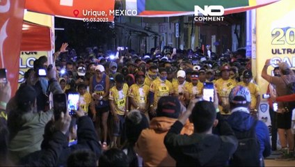 شاهد: مئات العدائين ينافسون مواطنين محليين خلال ماراثون في المكسيك