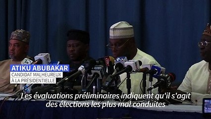 Présidentielle au Nigeria: le perdant Abubakar dénonce "un viol de la démocratie"