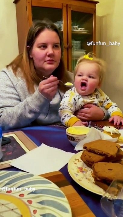 Baby enjoying
