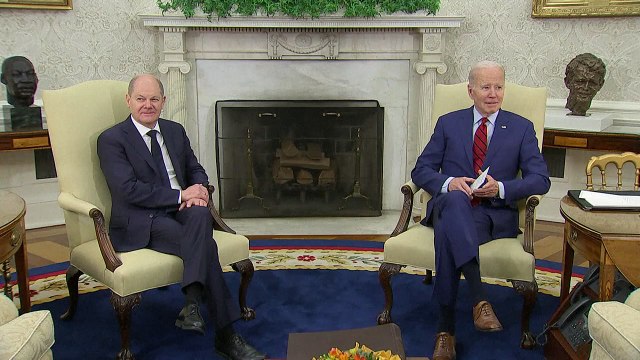 Biden recibe a Scholz para enviar un mensaje de unidad sobre Ucrania
