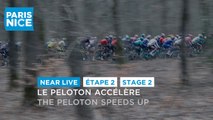 Le peloton accélère / The peloton speeds up - Étape 2 / Stage 2 - #ParisNice 2023