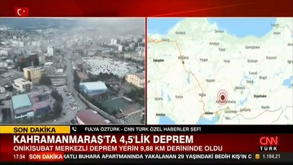 Son dakika... Kahramanmaraş’ta 4.5 büyüklüğünde deprem