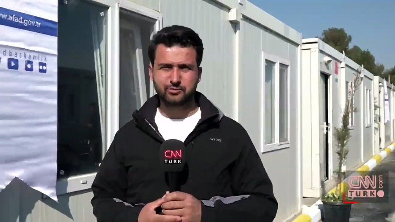 Afetzedeler konteyner kentte