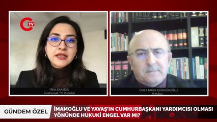 Eminağaoğlu, "İmamoğlu ve Yavaş'ın Cumhurbaşkanı Yardımcılığı hukuki değil"