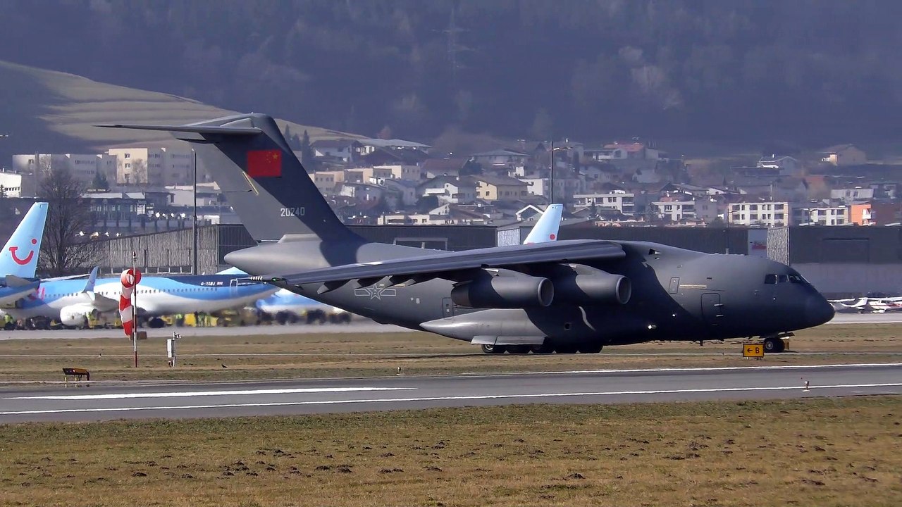 4K | 'TWO MINUTES BRACHIAL SOUND!' | Y-20A - PLAAF at LOWI/Innsbruck Airport | 03.2023
