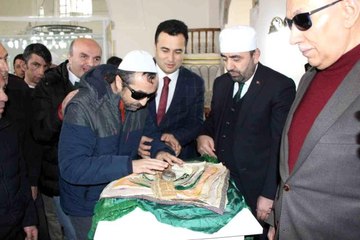 Amasya'da engellilerin Sakal-ı Şerif heyecanı