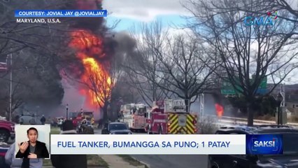 Fuel tanker, bumangga sa puno; 1 patay | Saksi
