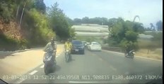 2 motards très chanceux