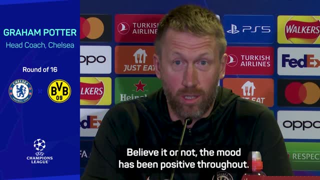 Chelsea's mood 'has been positive throughout' - Potter
