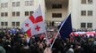 Georgianos protestan contra el proyecto de ley sobre agentes extranjeros