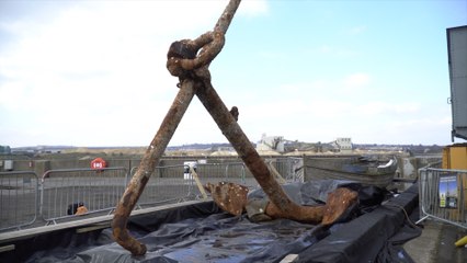 Chatham's historic dockyard to begin restoring a 19th century anchor