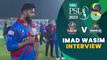Imad Wasim Interview | Quetta Gladiators vs Karachi Kings | Match 22 | HBL PSL 8 | MI2T