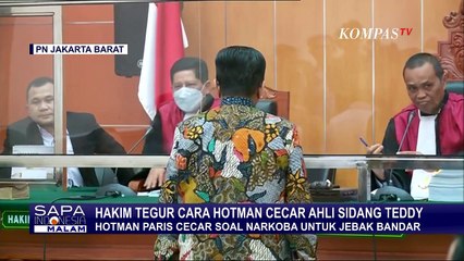 Alasan Hakim Tegur Cara Hotman Paris Cecar Ahli Soal Narkoba untuk Jebak Bandar di Kasus Teddy