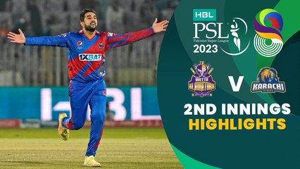2nd Innings Highlights | Quetta Gladiators vs Karachi Kings | Match 22 | HBL PSL 8 | MI2T