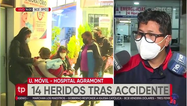 Accidente de tránsito deja más de 10 heridos en la ruta La Paz-Oruro